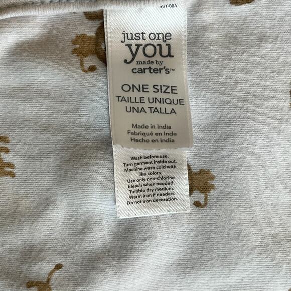 Just One You Carters Lion Striped Double Sided Lovey Security Blanket 31" X 24" - Picture 4 of 4